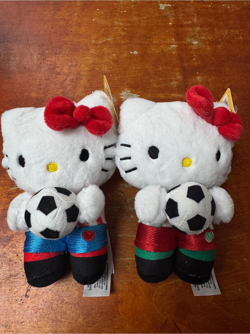 Hello Kitty Soccer Plush Bundle – Football Theme – Set of 2
